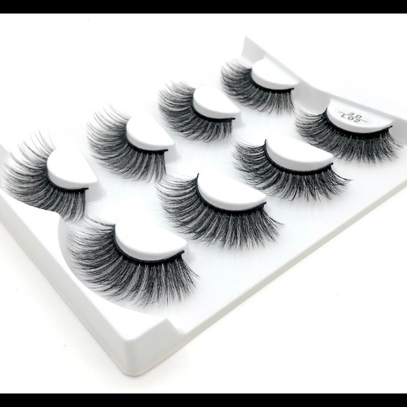 Other - 4 pair 3D real lashes